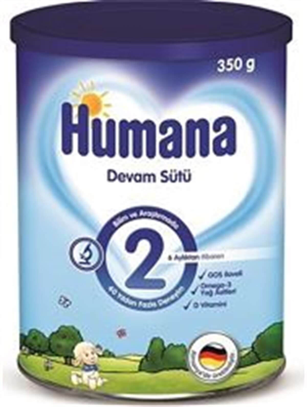 Humana 2 Metal Kutulu Devam Sütü 350 gr